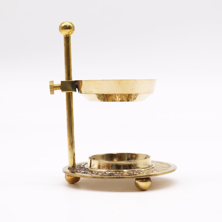 Adjustable Brass Resin Incense Warmer - Brass Model by Your Brand Name
