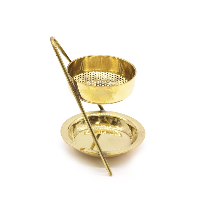 Brass Resin Incense Warmer - Fixed Aromatic Holder for High-Quality Resin Incense Burner