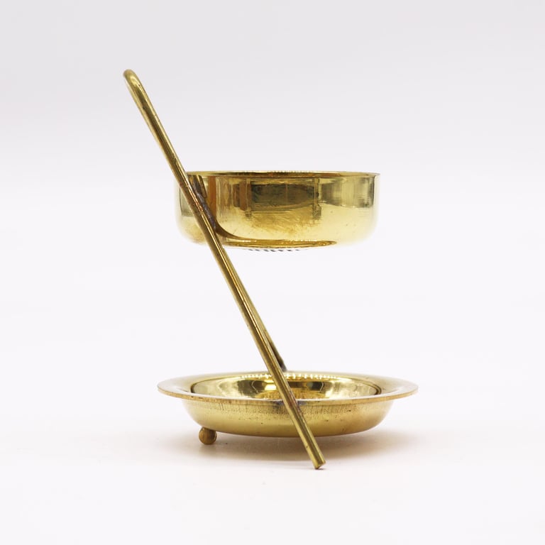 Brass Resin Incense Warmer - Fixed Aromatic Holder for High-Quality Resin Incense Burner