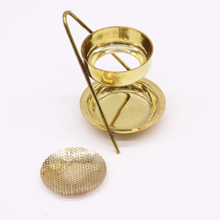Brass Resin Incense Warmer - Fixed Aromatic Holder for High-Quality Resin Incense Burner