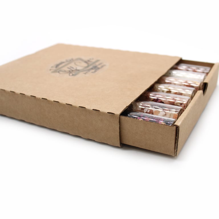 7-Pack Gift Vials - Relaxing Bath Salts - Premium Brand