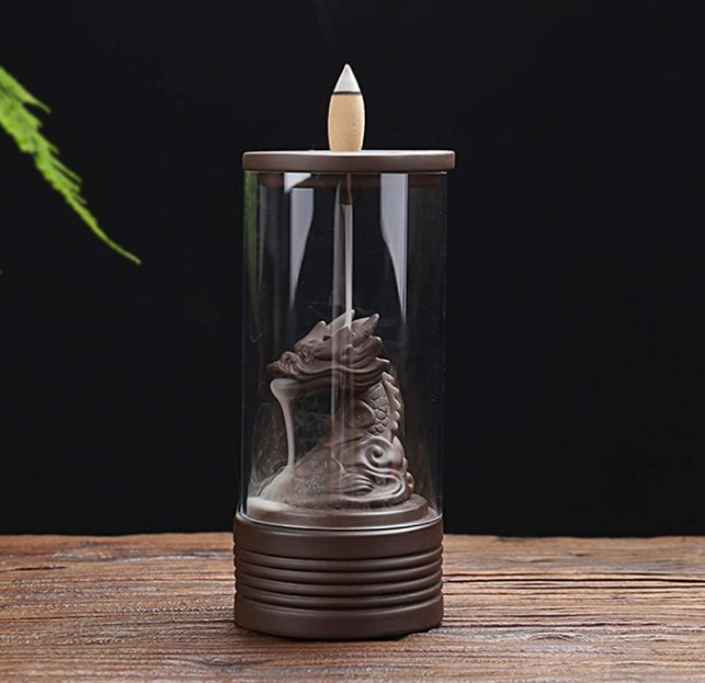 Incense Burner - Dragon Waterfall Design - Backflow Model