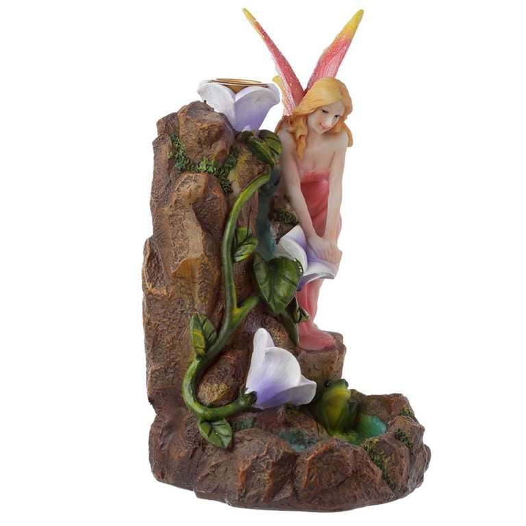 Incense Burner - Waterfall Backflow - Fairy Flower Garden