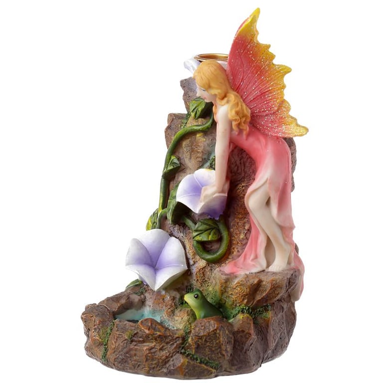 Incense Burner - Waterfall Backflow - Fairy Flower Garden