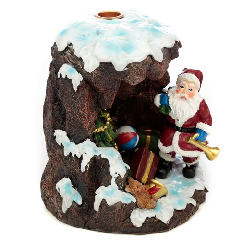 Incense Burner - Christmas Santa s Grotto Backflow Design - Brand Name