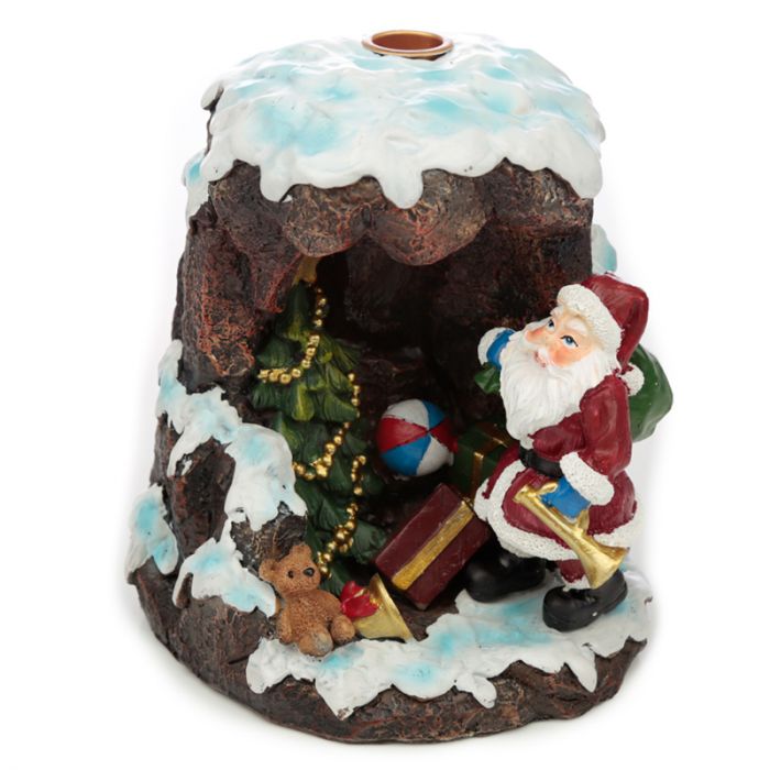Incense Burner - Christmas Santa s Grotto Backflow Design - Brand Name
