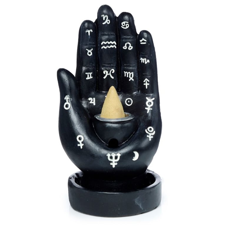 Mantric Hand/Tarot Palm Backflow Incense Burner - Spiritual Enrichment through Aromatherapy and Intuition