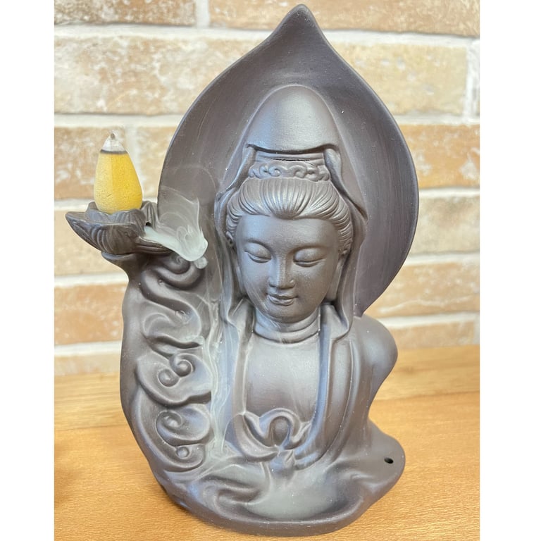 Incense Burner - Serene Buddha Design - Backflow Model