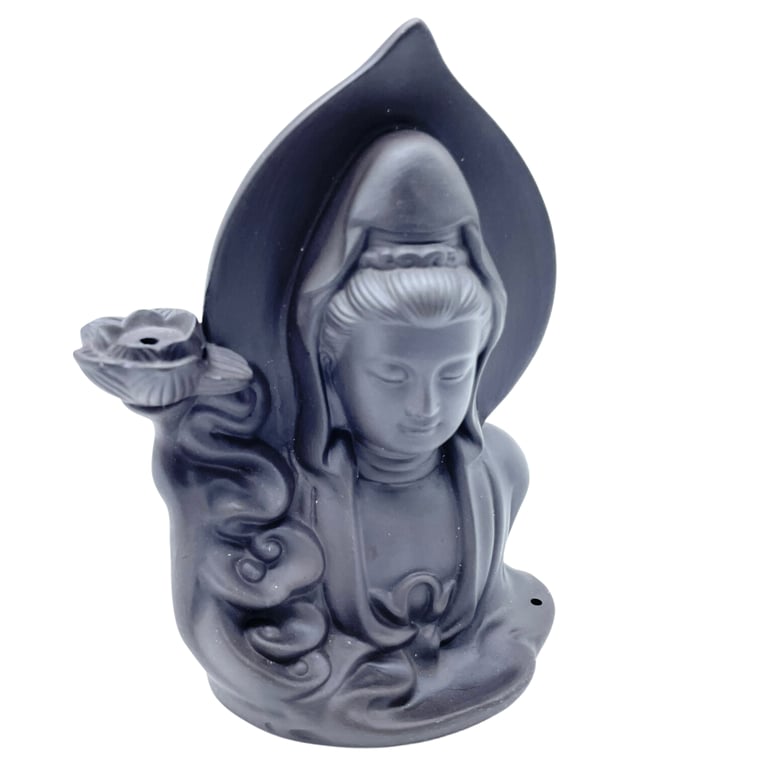Incense Burner - Serene Buddha Design - Backflow Model