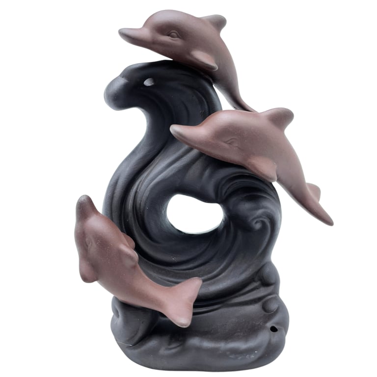 Incense Burner - Dolphin Design - Backflow Model
