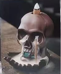 Incense Burner (Light Up) - Weeping Skull Backflow Design
