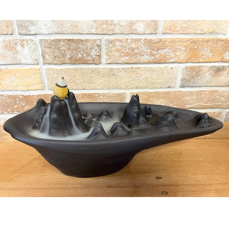 Incense Burner - Mountain Scape Design - Backflow Model