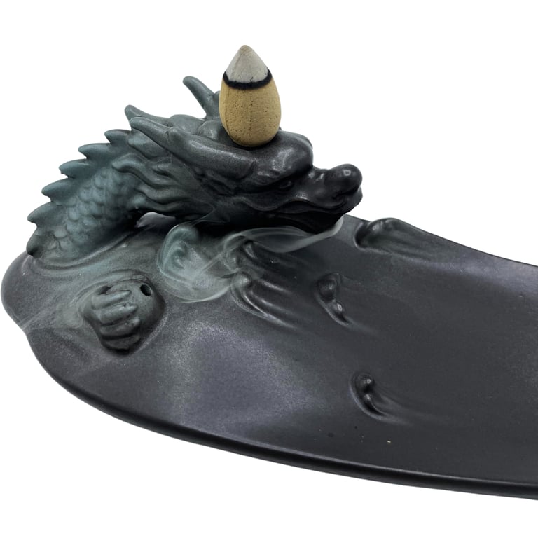 Incense Burner - Detailed Dragon Design - Backflow Model