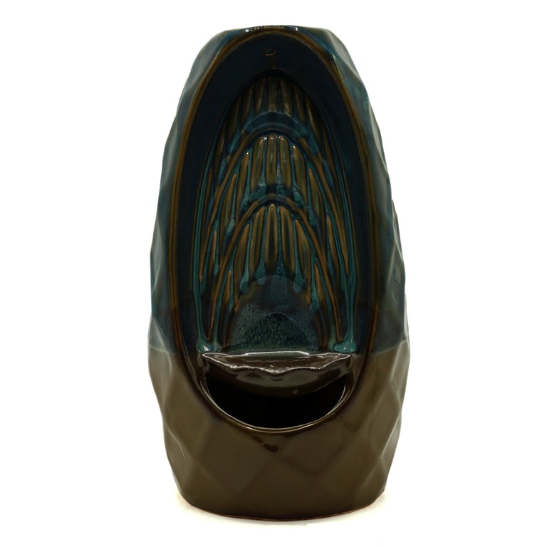 Incense Burner - Twin Pineapple Mountain Design - Backflow Model