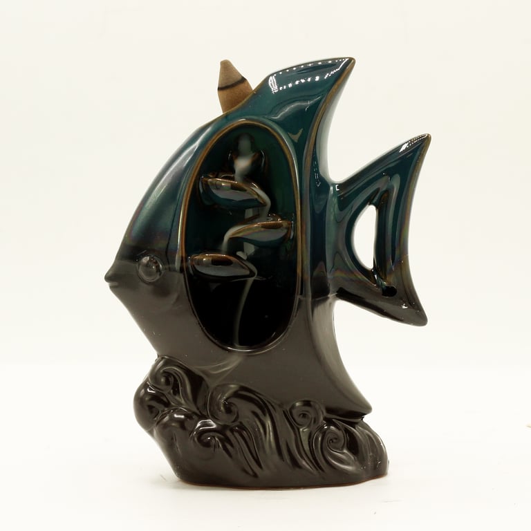 Incense Burner - Tropical Fish Design - Backflow Model