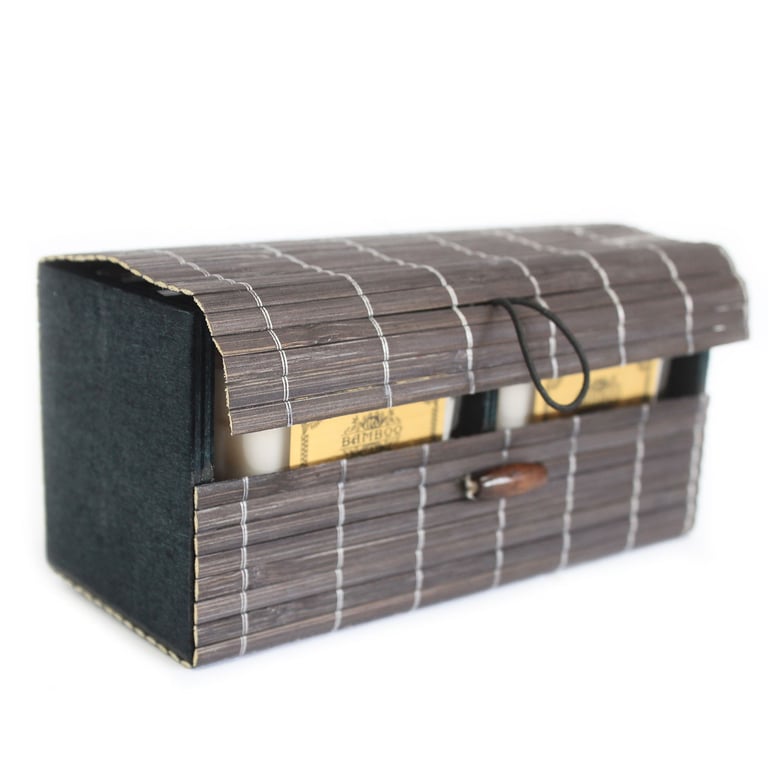 Double Box Slatted Bamboo Outdoor Furniture - Eco-Friendly Home Decor Solution