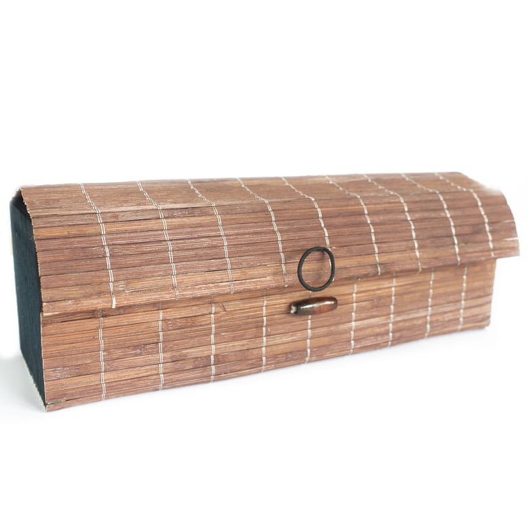 Triple Box Slatted Bamboo Adjustable Eco-Friendly Bed Frame with Natural Wood Foundation