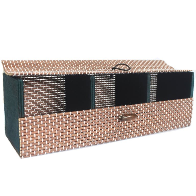 Triple Box Fine Bamboo Storage Units - Eco-Friendly Indoor Furniture
