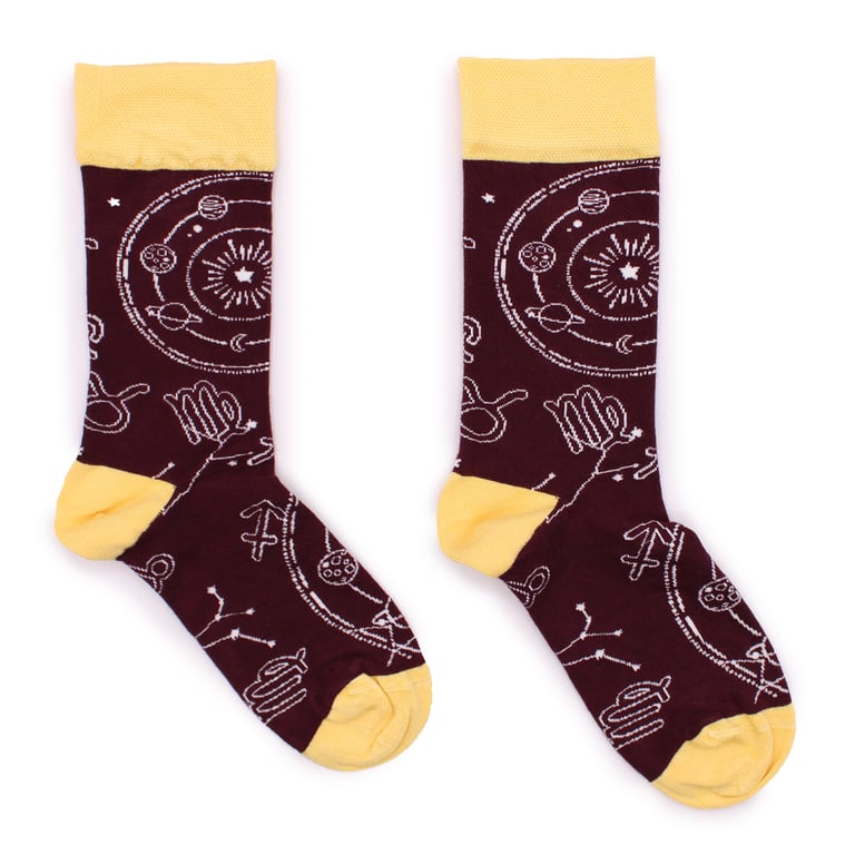 Hop Hare Bamboo Zodiac Socks - Medium/Large Size, Soft Bamboo Fiber Blend