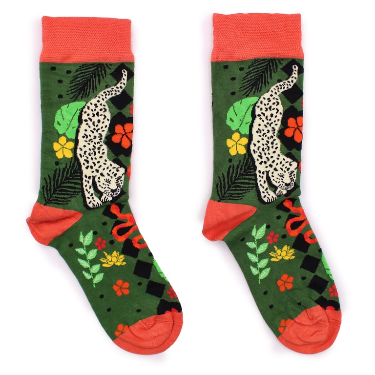 Bali Jungle Bamboo Socks - Sustainable & Eco Friendly Hare Footwear with Bamboo Fibers