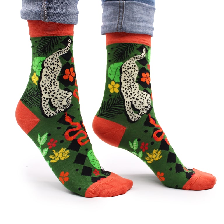 Bali Jungle Bamboo Socks - Sustainable & Eco Friendly Hare Footwear with Bamboo Fibers