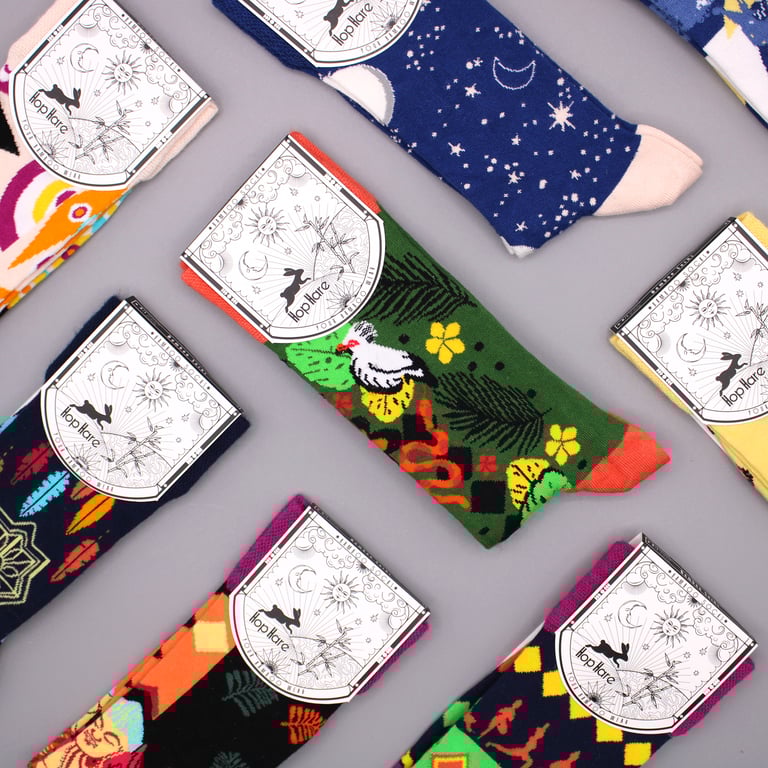 Bali Jungle Bamboo Socks - Sustainable & Eco Friendly Hare Footwear with Bamboo Fibers