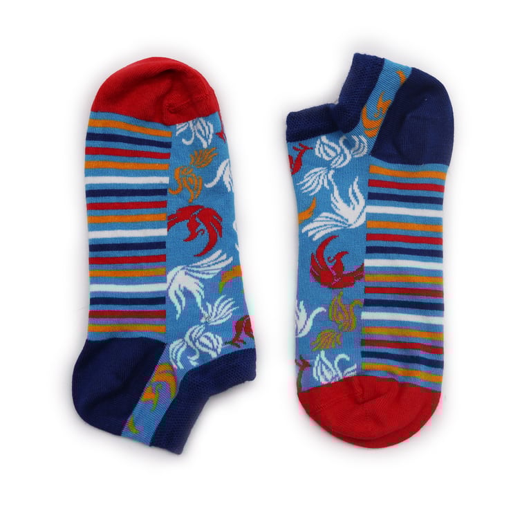Bamboo Socks - Hop Hare Phoenix Collection Low Rise SM Size, Bamboo Fiber, Breathable and Soft