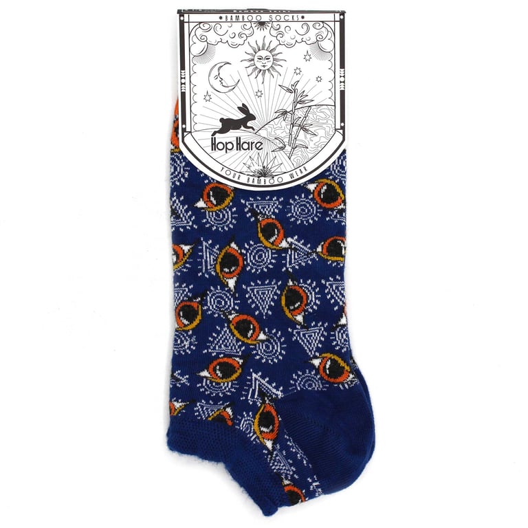Bamboo Socks - Hop Hare Egyptian Pyramyd Style Low Cut Socks (S/M) - Soft Bamboo Fiber