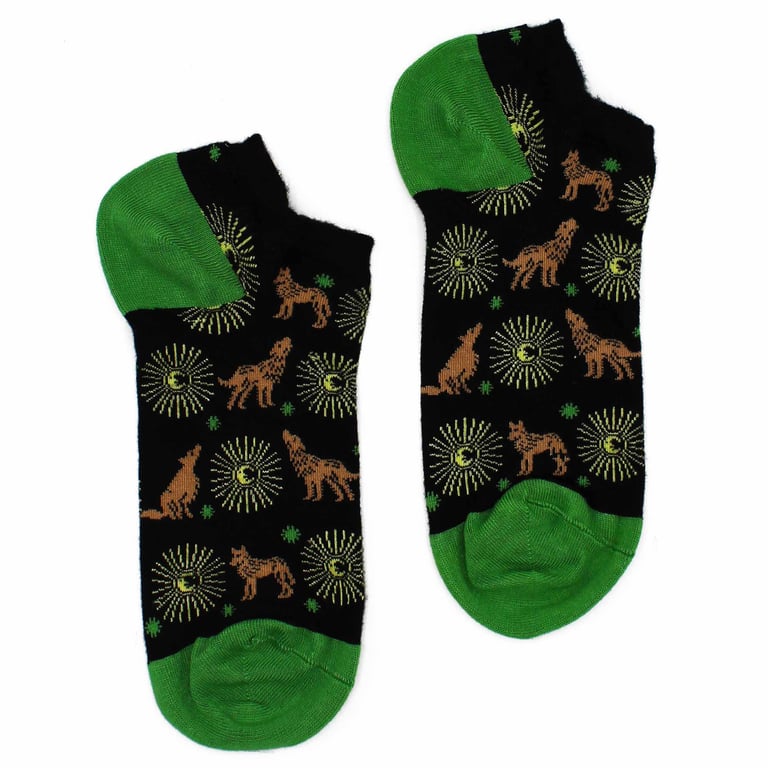 Bamboo Socks by Moonlight Wolfs - ML Size Low Cut Hop Hare Style (7.5-11.5)