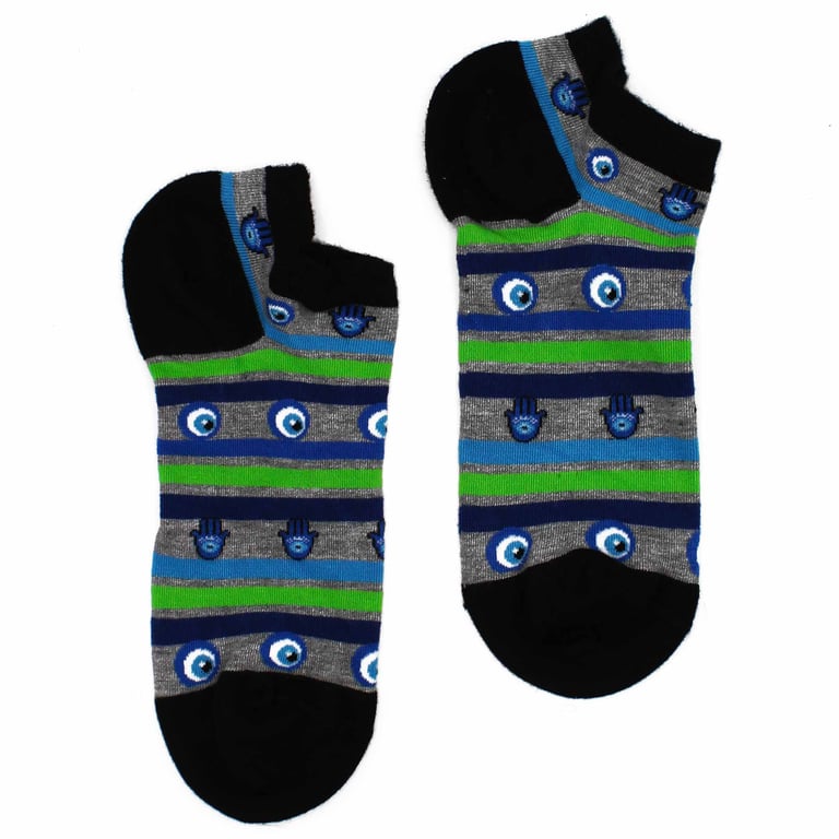 Bamboo Socks - Hop Hare Evil Eye & Hamsa Protection for Men & Women (7.5-11.5)