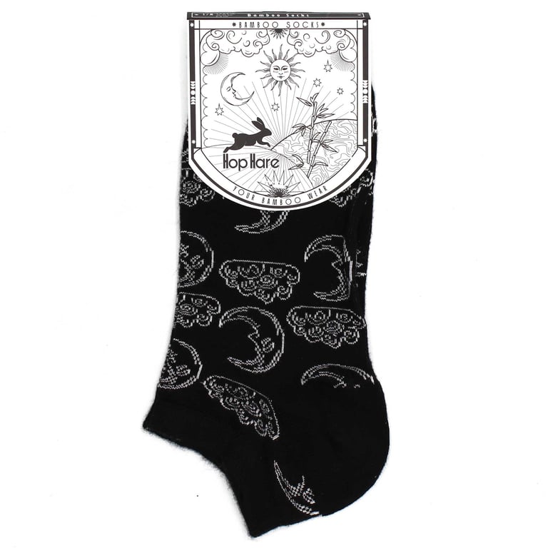 Bamboo Socks by Hop Hare - Low Cut Day and Night Wear, Soft & Breathable for Men (3.5-6.5)