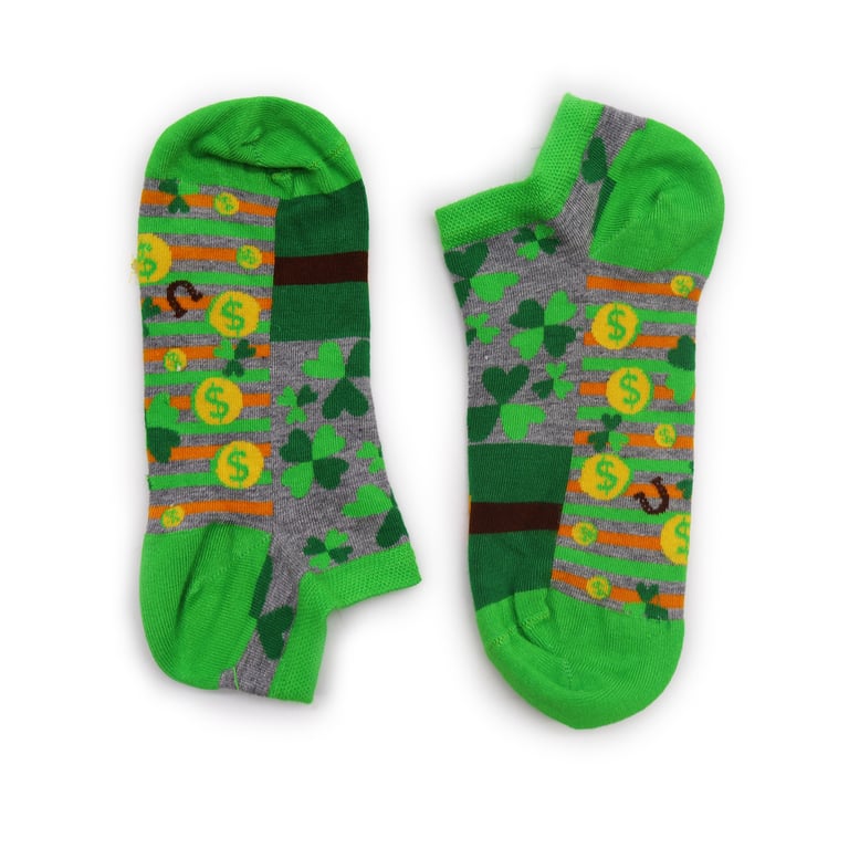 Bamboo Socks - Hop Hare Low Rise Lucky Socks (S/M, 3.5-6.5)
