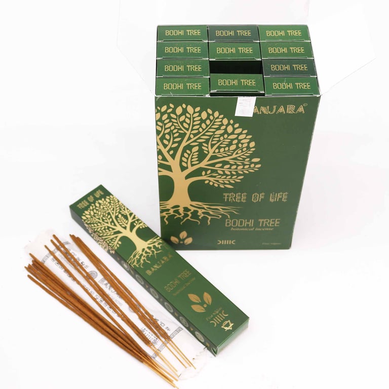 Bodhi Tree Indian Incense Sticks - Natural Home Fragrance and Spiritual Aroma