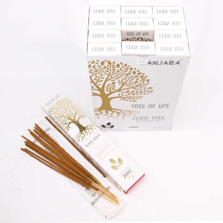 Banjara Botanical Ceiba Tree Natural Incense Sticks - Aromatherapy Home Fragrance