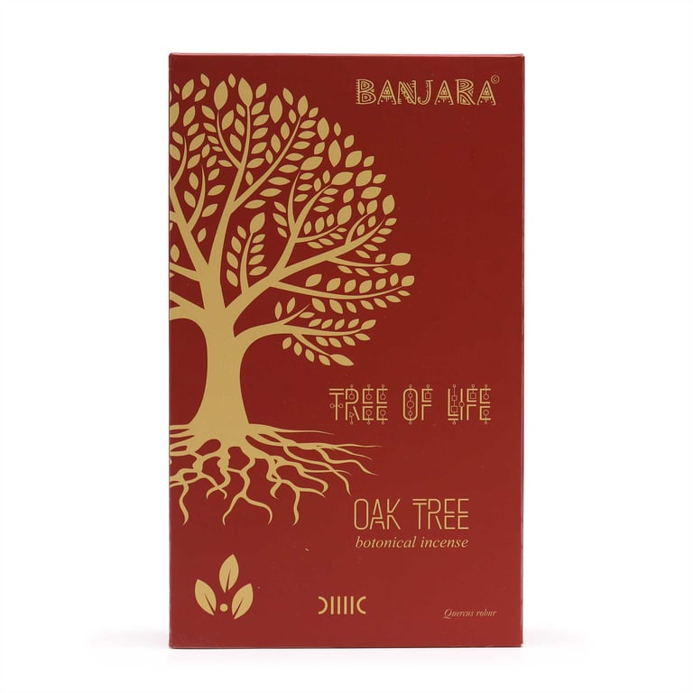 Banjara Botanicals Oak Tree Incense Sticks - Natural Ayurvedic Home Fragrance