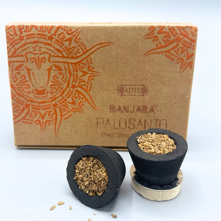 Palo Santo Smudge Cup - Sacred Geometry Holder for Natural Fragrance and Wellness