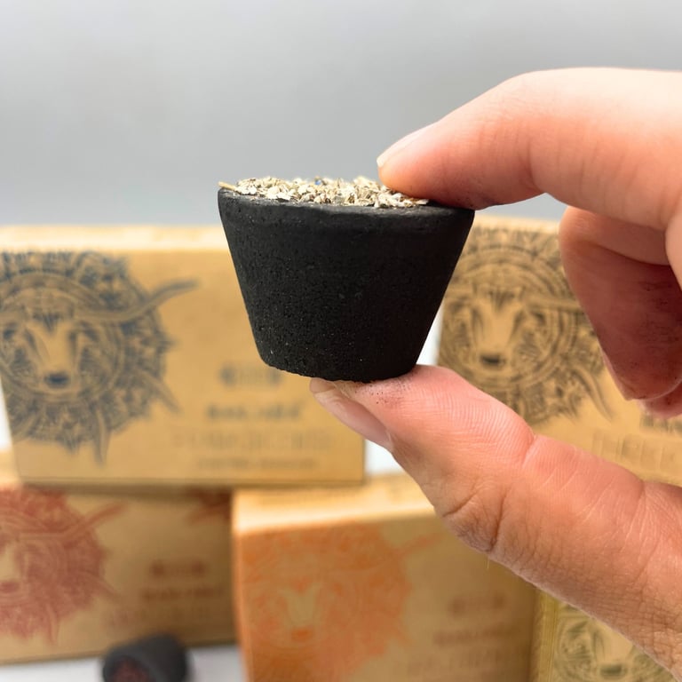 Palo Santo Smudge Cup - Sacred Geometry Holder for Natural Fragrance and Wellness