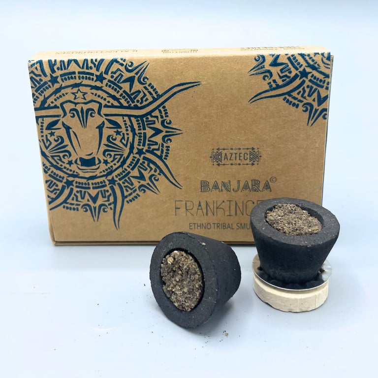 Banjara Frankincense Smudge Cup - Sacred Space Purification & Wellness Tool