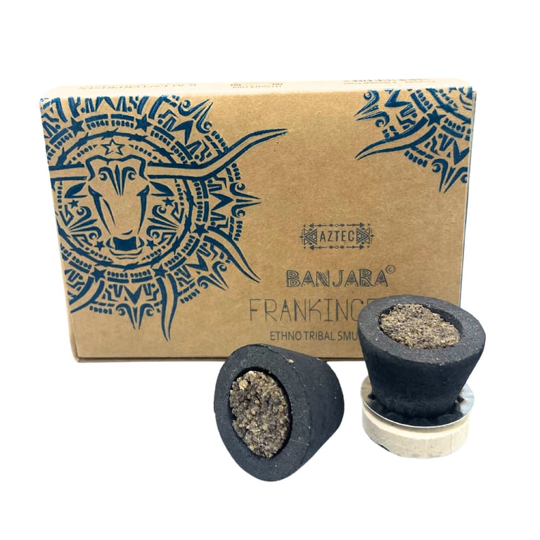 Banjara Frankincense Smudge Cup - Sacred Space Purification & Wellness Tool