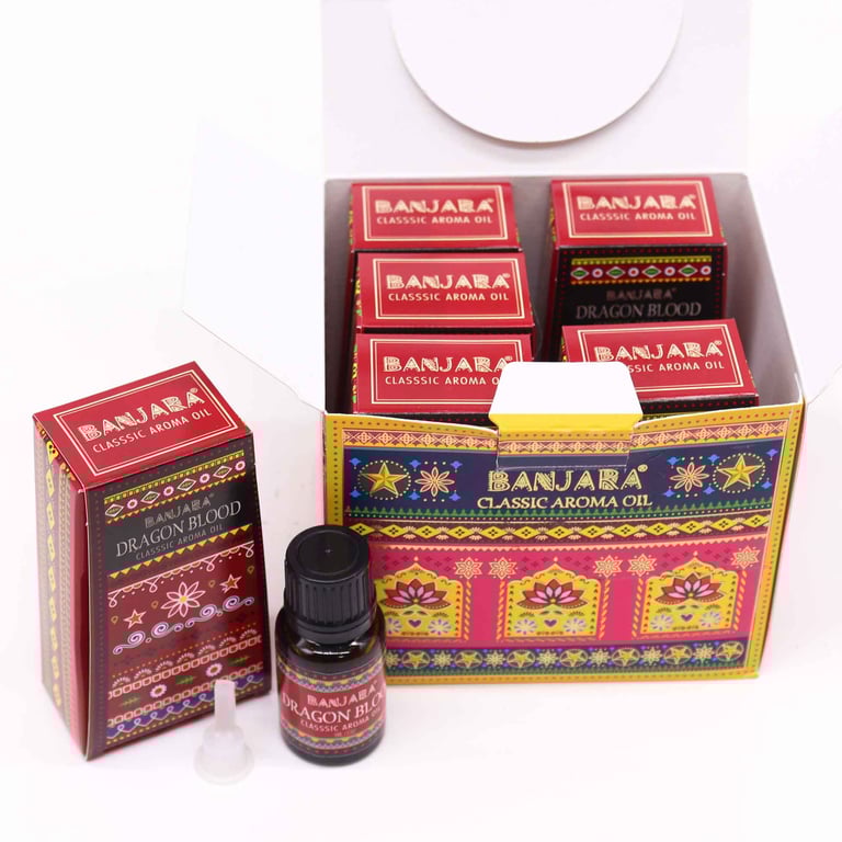 Banjara Indian Fragrance Oil - Dragon s Blood 10ml Natural Aroma for Home & Garden