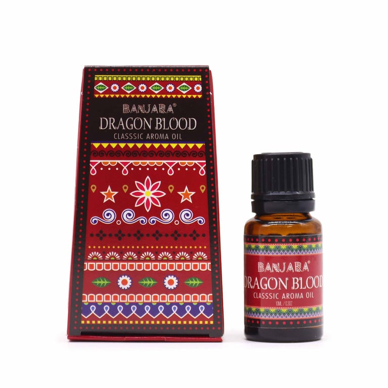 Banjara Indian Fragrance Oil - Dragon s Blood 10ml Natural Aroma for Home & Garden