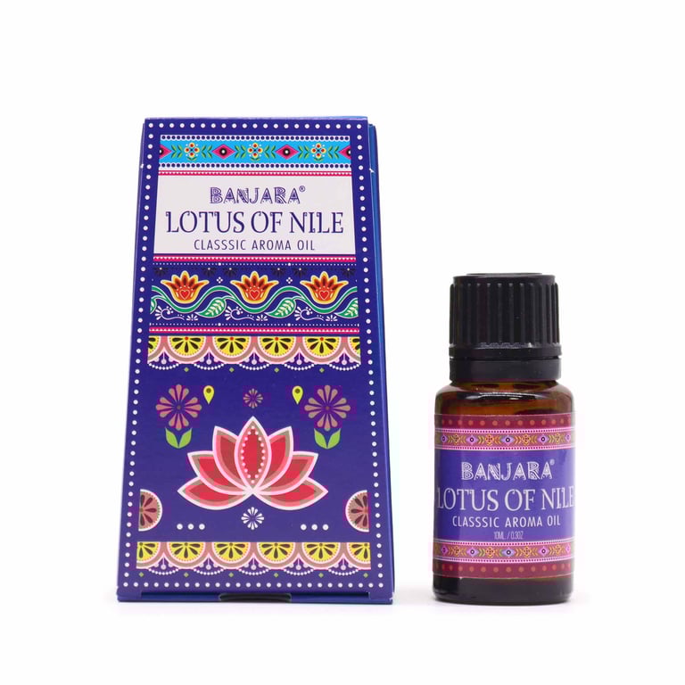 Banjara Indian Lotus of the Nile 10ml Essential Oil Fragrance - Home Fragrances