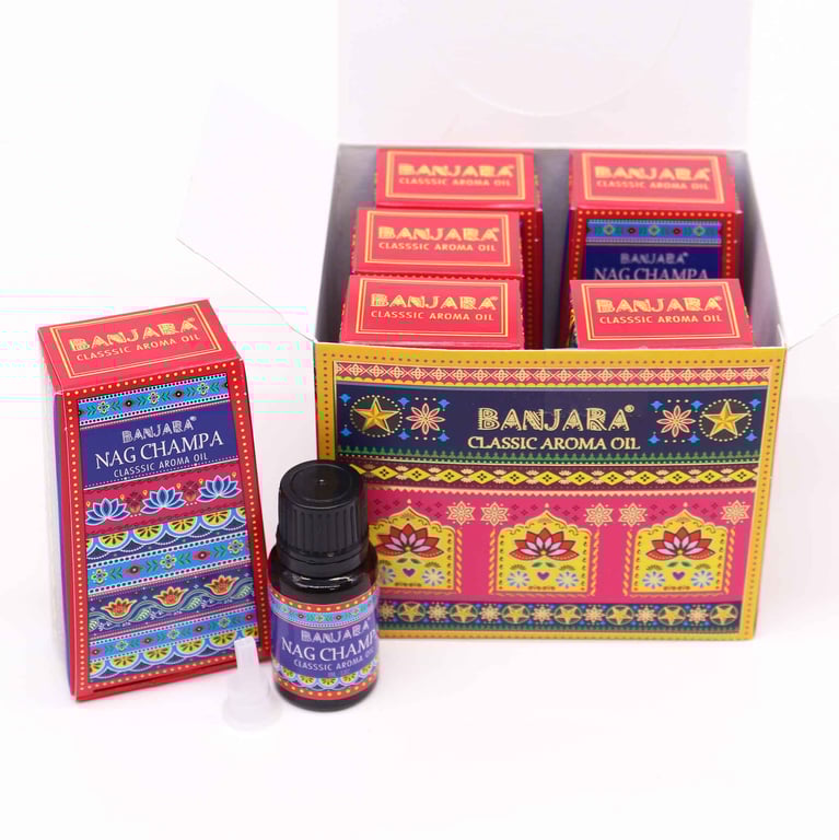 Banjara Indian Fragrance Oil - Nag Champa 10ml Home Scent Replacement Perfume