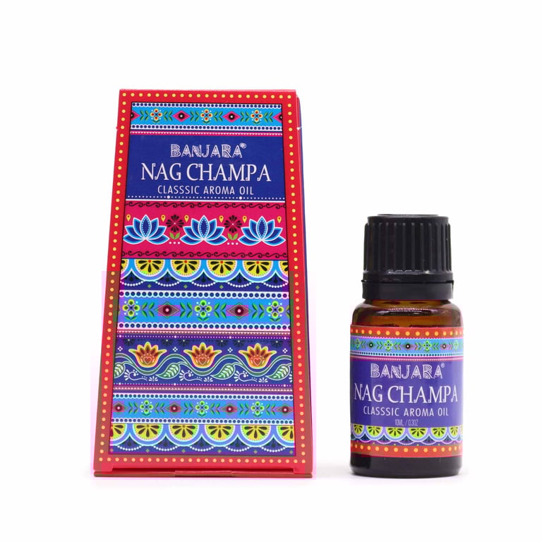 Banjara Indian Fragrance Oil - Nag Champa 10ml Home Scent Replacement Perfume