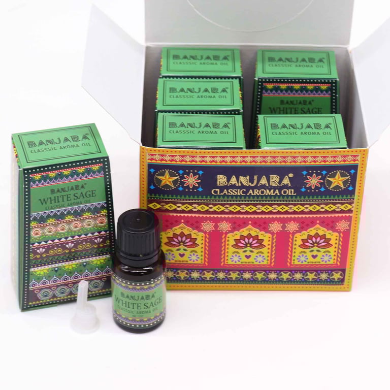 Banjara Indian White Sage Fragrance Oil - Natural 10ml Home & Garden Scent