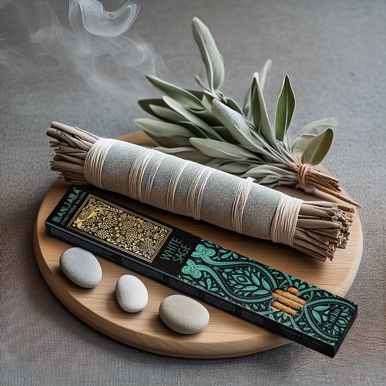 Banjara White Sage Extra Long Smudge Stick - Natural Deodorizer & Spiritual Cleaning Tool
