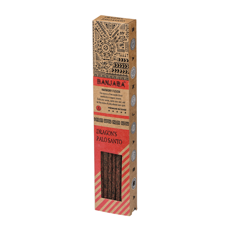 Banjara Palo Santo Smudge Sticks - Dragon s Blood Sacred Incense for Spiritual Cleansing and Home Purification