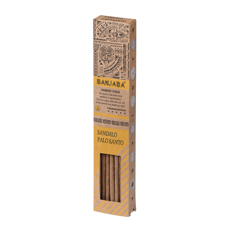 Banjara Palo Santo Sandalwood Smudge Sticks - Natural Home Purification and Spiritual Cleansing Incense Sticks