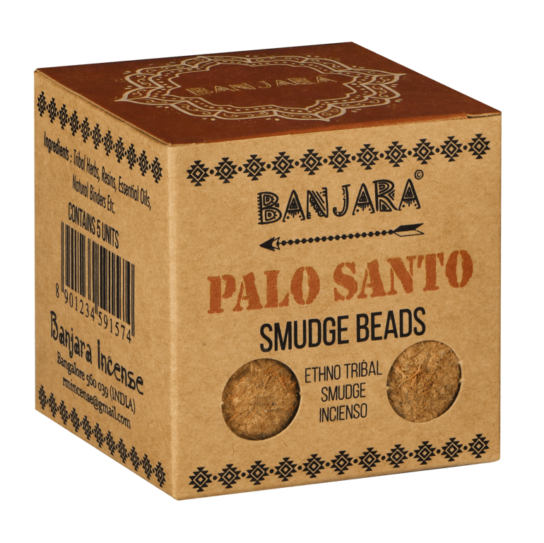 Banjara Palo Santo Smudge Beads - Natural Calming Home Fragrance and Deodorizer