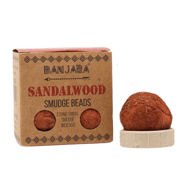 Banjara Sandalwood Smudge Beads - Spirituality and Relaxation Tool for Home Garden